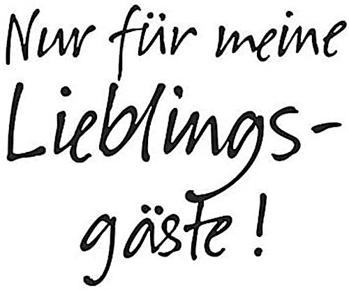AvanCarte Servietten Tischdeko Geburtstag Essen Lieblings-Gäste 20 Stück 3-lagig 33x33cm