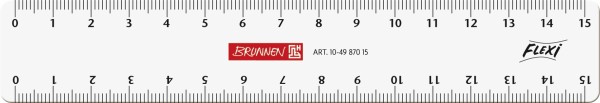 Lineal 15cm Flexi glasklar