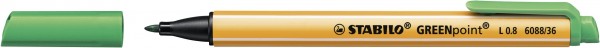 Umweltfreundlicher Filzschreiber - STABILO GREENpoint - Einzelstift - grün