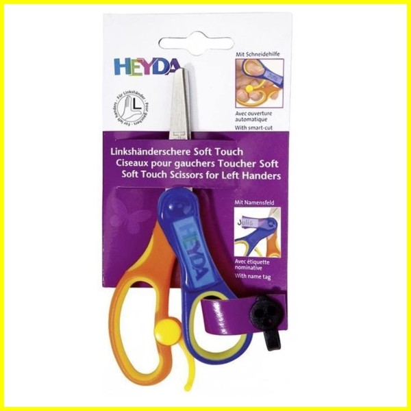 Kinderschere Linkshänder Soft Touch Bastelschere