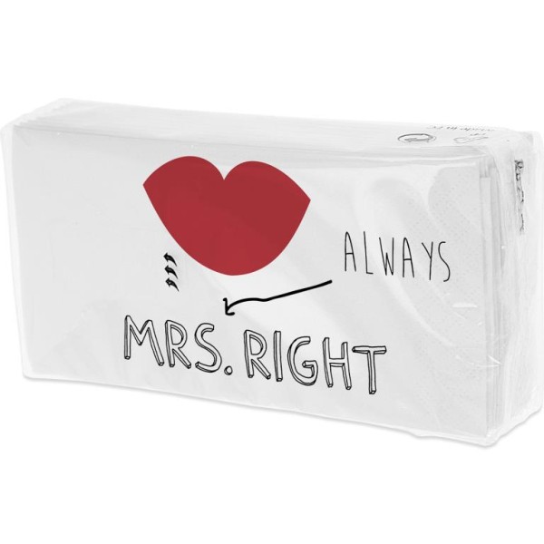 Taschentuch Always MRS RIGHT