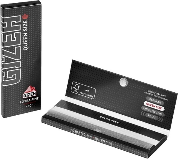 Gizeh Black Queen Size Papier 1 Pck á 50 Blättchen