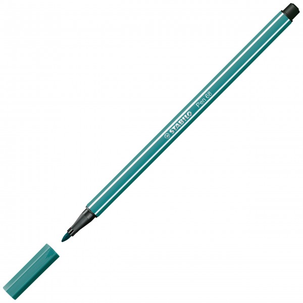 Premium-Filzstift - STABILO Pen 68 - Einzelstift - türkisblau