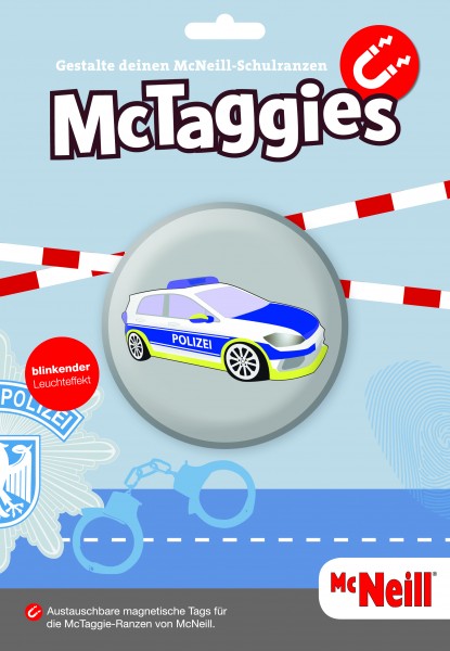 McTaggie blinkend POLIZEI